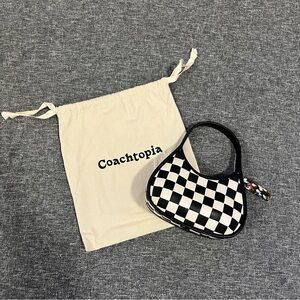 Coachtopia Ergo Bag in Black and White Checkerboard